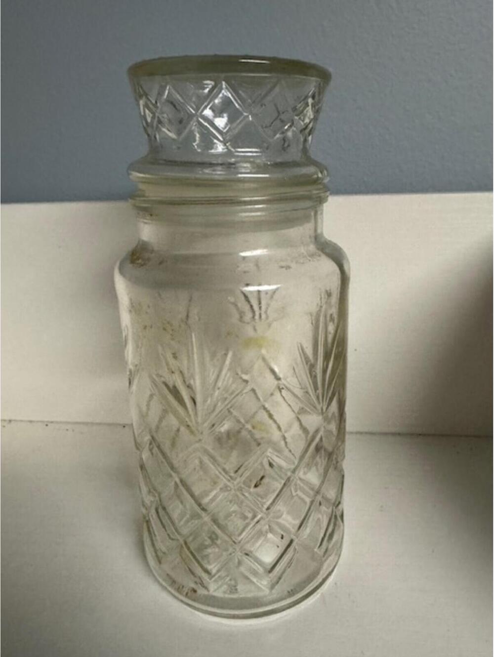 Vintage Planters Mr. Peanut Glass Jar with Lid